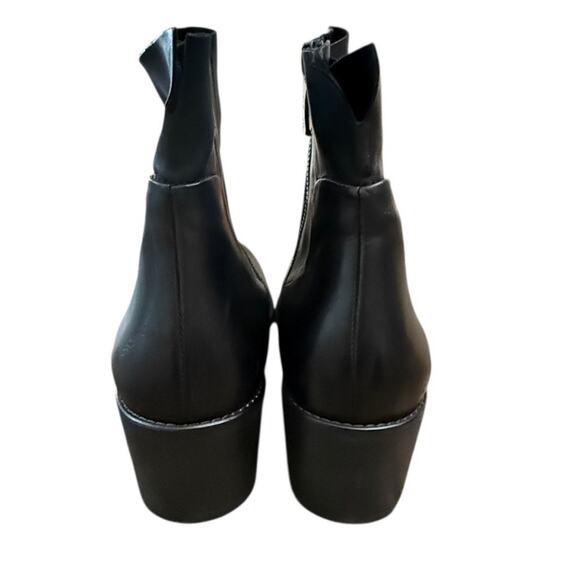 Paul Green Nelly Black Leather Ankle Boots Sz UK7/US9.5 - Picture 5 of 8